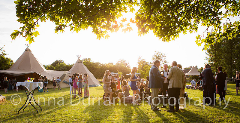 Evening Wiltshire party scene