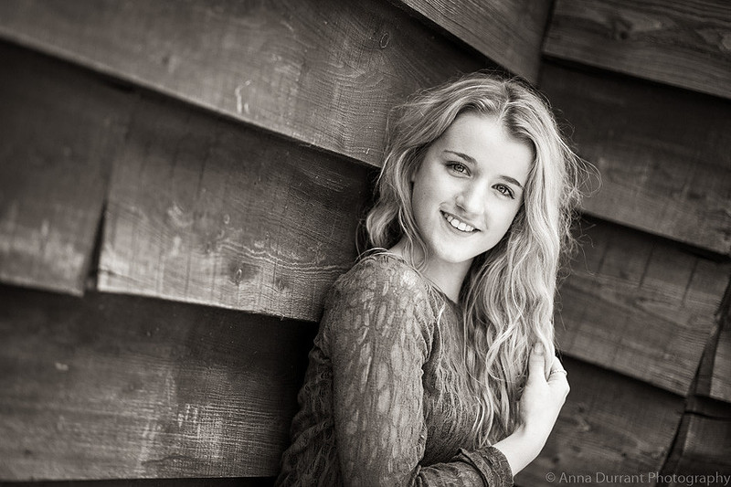 Portrait against wooden planking