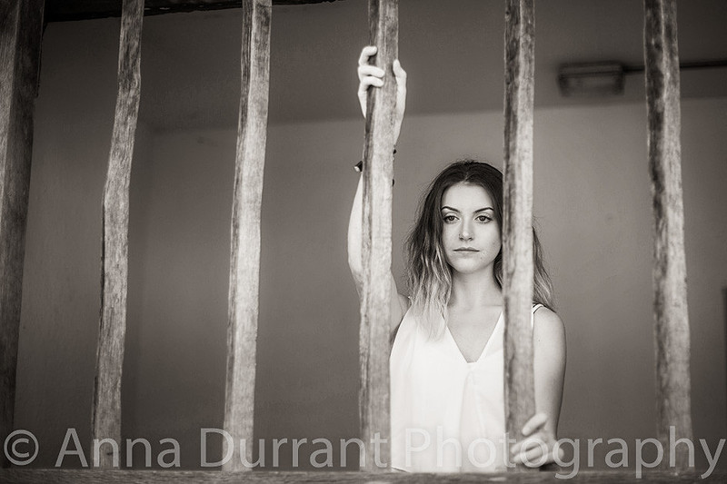 Practicing photographing people using a young female model