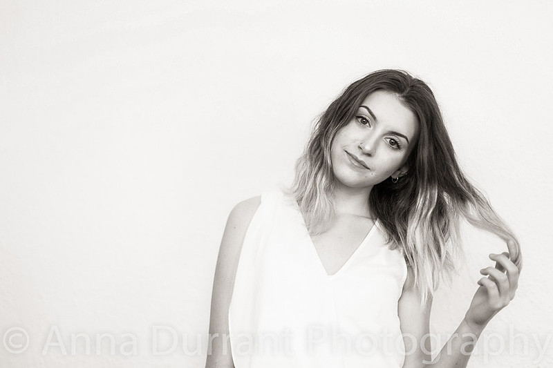 Practicing photographing people using a young female model